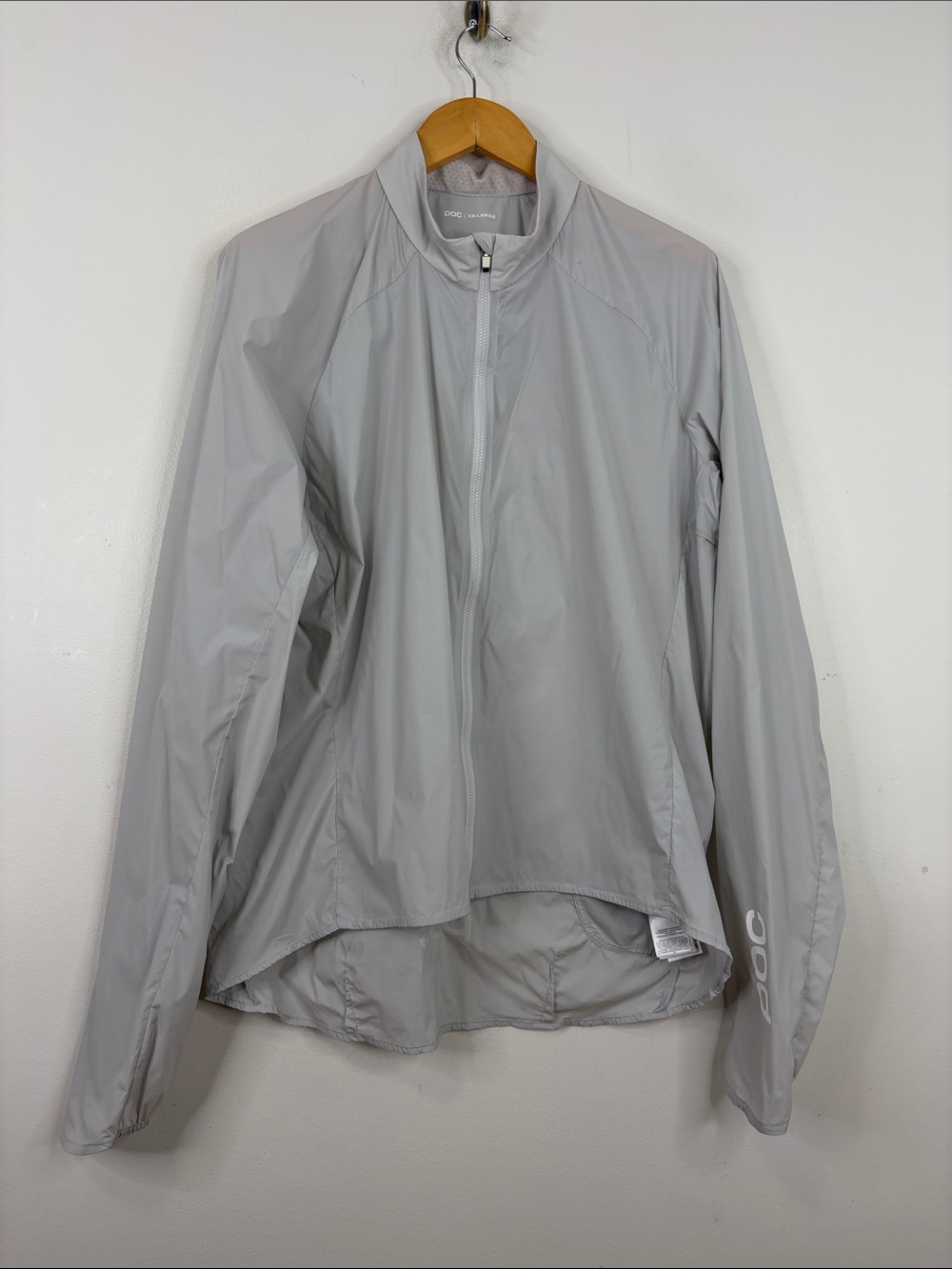 POC Cycling Jacket Mens XXL Light Gray Pure Lite Splash Weather Resistant